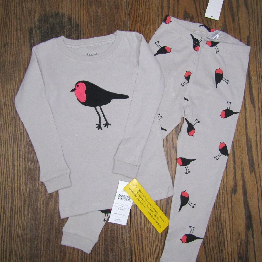 Leveret girls 2 piece pajama set size 4